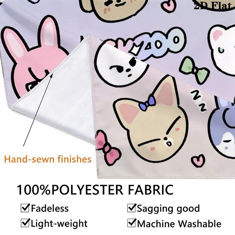 Cartoon Rabbit Pattern Home Decor Tapestry, Wall Hanging, Decorative RV Wall Cloth.ZGT0914256
