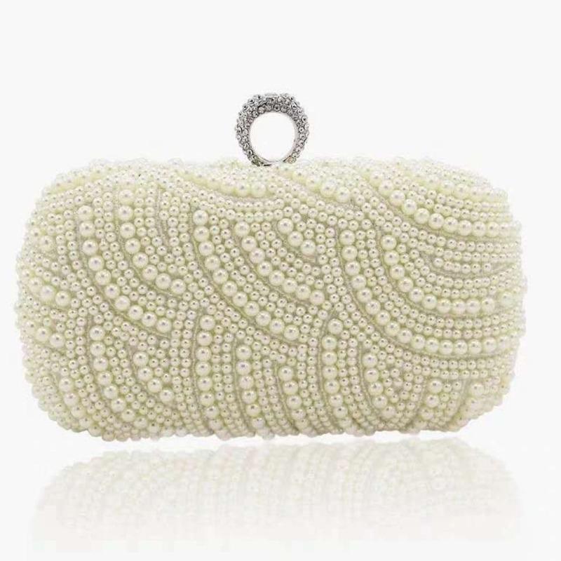 Bolso retro de perlas bolso de noche bolso de mano bolso bandolera bolso cheongsam Hanfu bolso de cadena de celebridad damas de honor