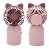 Handheld Fan Cute Cat Appearance USB Charging Portable Fan  Key Switch Mini Fan Portable for Kids
