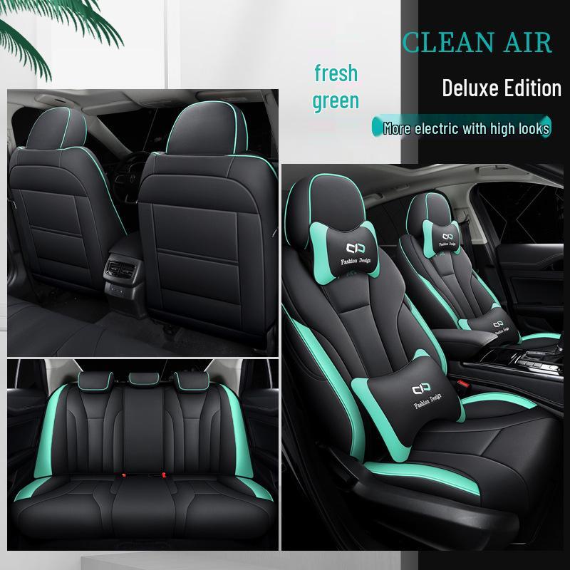 YDG Custom Sports Leather Seat and Cushion Covers for Hongqi H5 - All-Season, Full-Wrap Design