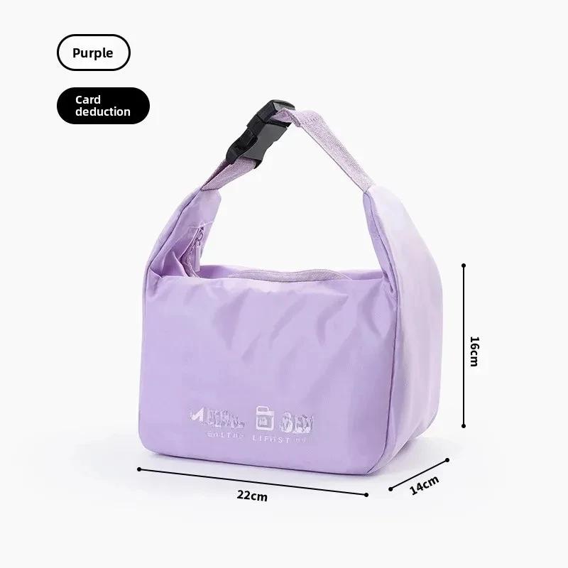 Isolierte wasserdichte Lunchtasche mit verdickter Aluminiumfolie, tragbare handgehaltene Thermos-Lunchbox für Büroangestellte & Studenten -