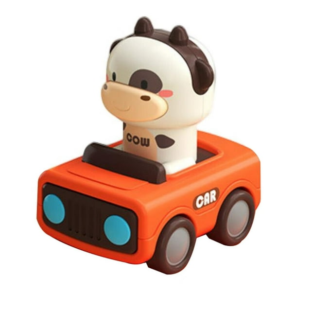 Druk en Ga Autootjes voor Peuters Dierlijke Baby Auto Speelgoed Duw en Ga Wrijvingsvoertuig Speelgoed voor Baby's Verjaardagscadeaus voor Jongens Meisjes