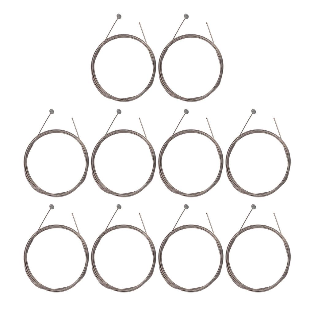 10 Stück Fahrrad Bremsleitung Set Edelstahl Bremskabel mit Endkappe Endhülse für Mountainbike