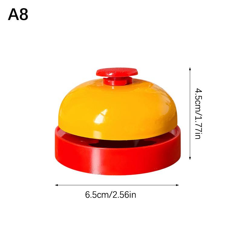 Vintage Metal Service Bell Counter Desk Bell For Restaurant, Hotel, Game Show, Coffee Shop Multifunctional Portable Hand Bell