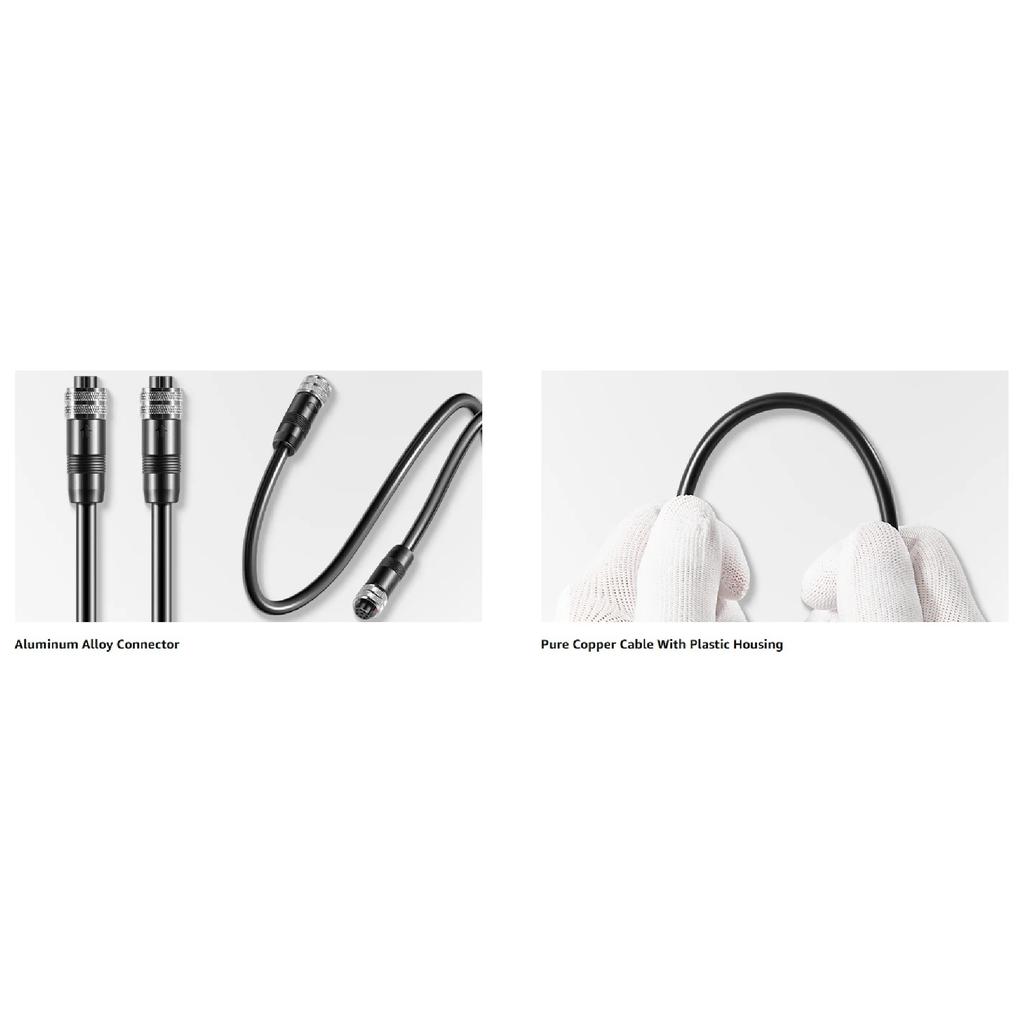 720073-2 AS EC 10E 8 Pin Ethernet Cable for Humminbird, All APEX/XPLORE/SOLIX/ONIX. Fits All HELIX 7/8/9/10/12/15 (10 Feet)