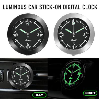 43mm Autouhr fürs Auto, leuchtende Autoanzeige, Lüftungsschlitz, Quarzuhr mit Clip, Auto-Luftauslass, Uhr, Auto-Styling, Autozubehör