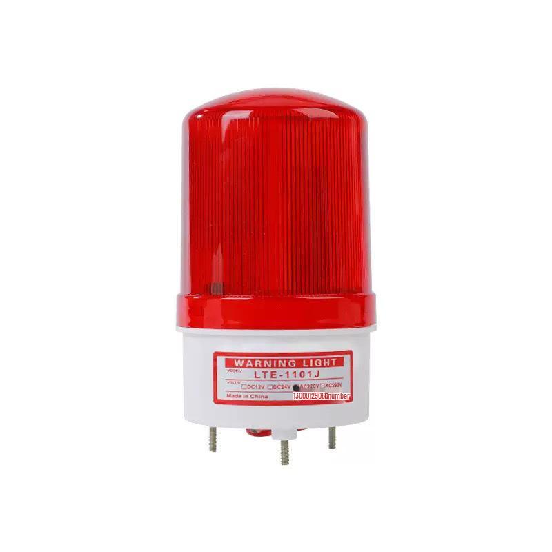 LED-1101J 220V Alarm Strobe Light: High-Decibel Sound & Light Signal, Flashing Rotating Warning Lamp