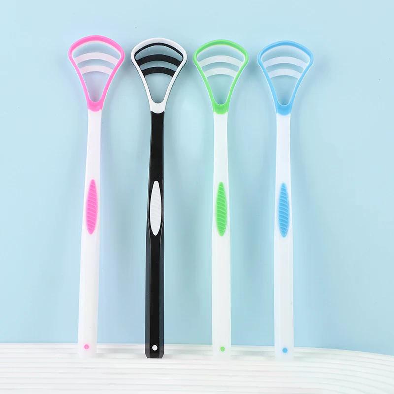 1Pcs Tongue Scraper Oral Cleaner Brush for Fresh Breath Coated Toothbrush Hygiene Care Dental Tools