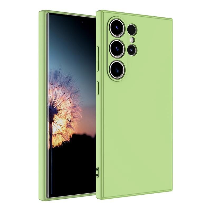 Applicable to Samsung S25Ultra mobile phone case ultra-thin matte skin feeling liquid tpu soft Note20 all-inclusive S24plus