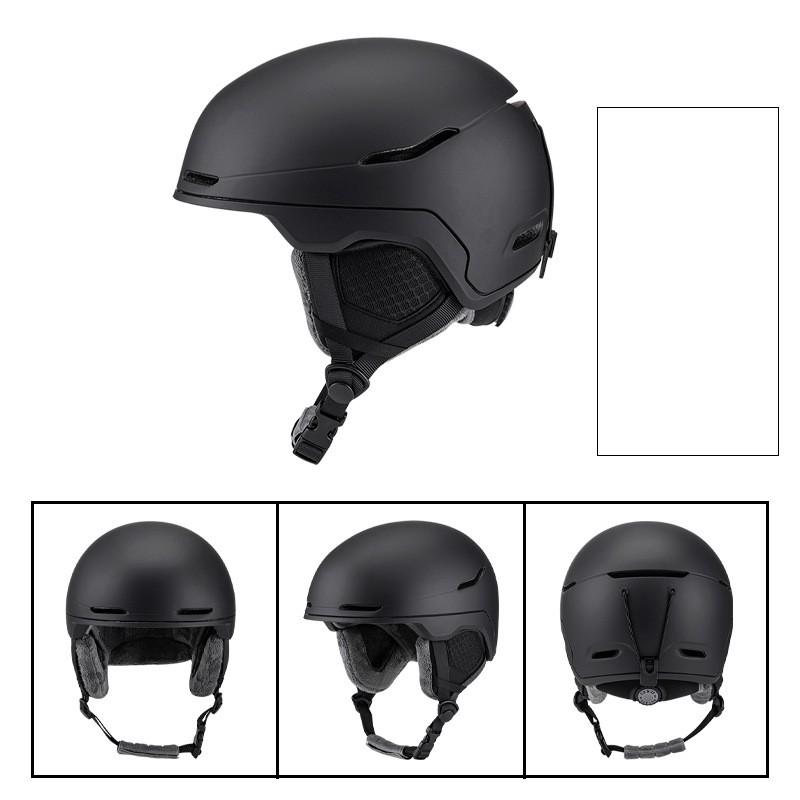 Unisex Ski Helmet Cover Adults Kids Winter Sports Half With Goggle Strap PC EPS Construction