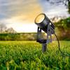 LED Landscape Lights 12W Low Voltage Waterproof Garden Pathway Light Wall Tree Flag Spotlights Spike Lawn Lamp with Transformer