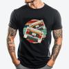 Retro 1980s 80s Music Lover Mixtape Cassette Mens Designer T Shirt Men Clothes T Shirt Vegan