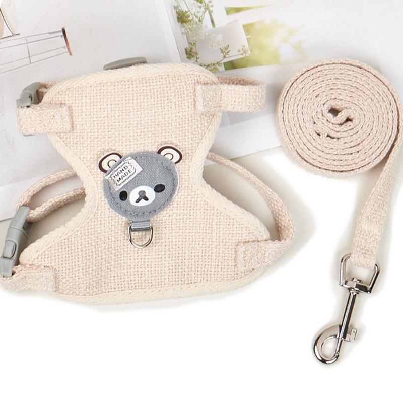 Adjustable Pet Harness and Leash Set for Small Dogs, Cats & Rabbits