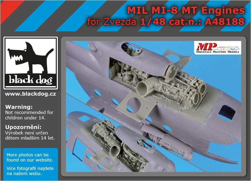 Black Dog Mil Motor Plastmodell Deler HAUA48188 1/48 Mi-8 (for Zvezda)