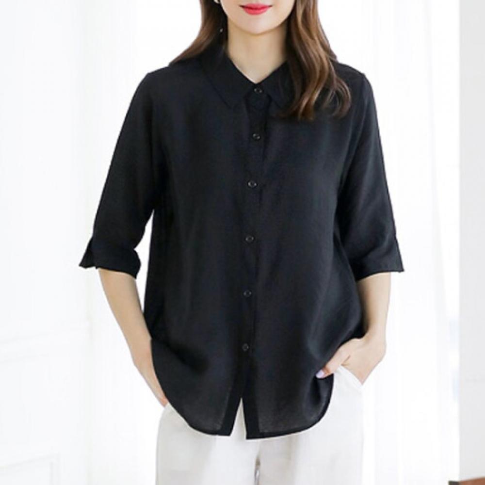Dedra Linen Blouse Tbc3044