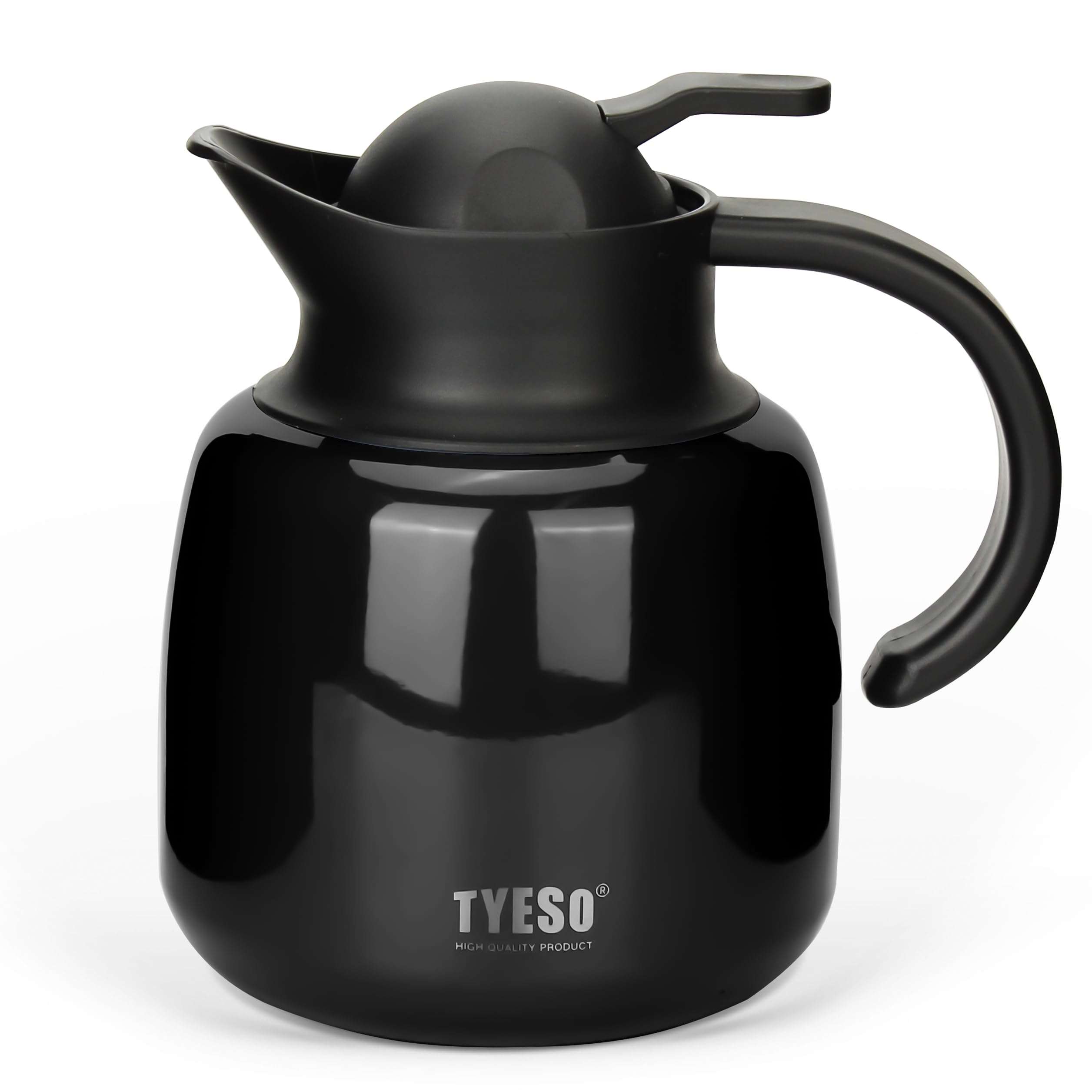 

Термос TYESO 1 Настольный Вакуумный Изолированный Нержавеющая Сталь Портативный Ситечко Чернильно-Черный Фляга, Литр, Чайник, Чайник, Чай, Кофе, Чайник, Изолированный, Включено,