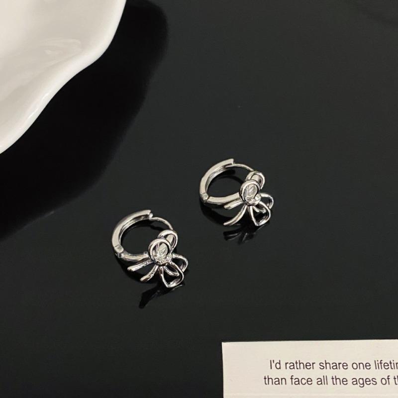 

Новый нишевый дизайн, двойной бант, металлическая простая пряжка, пряжка, женские ювелирные изделия, подарки