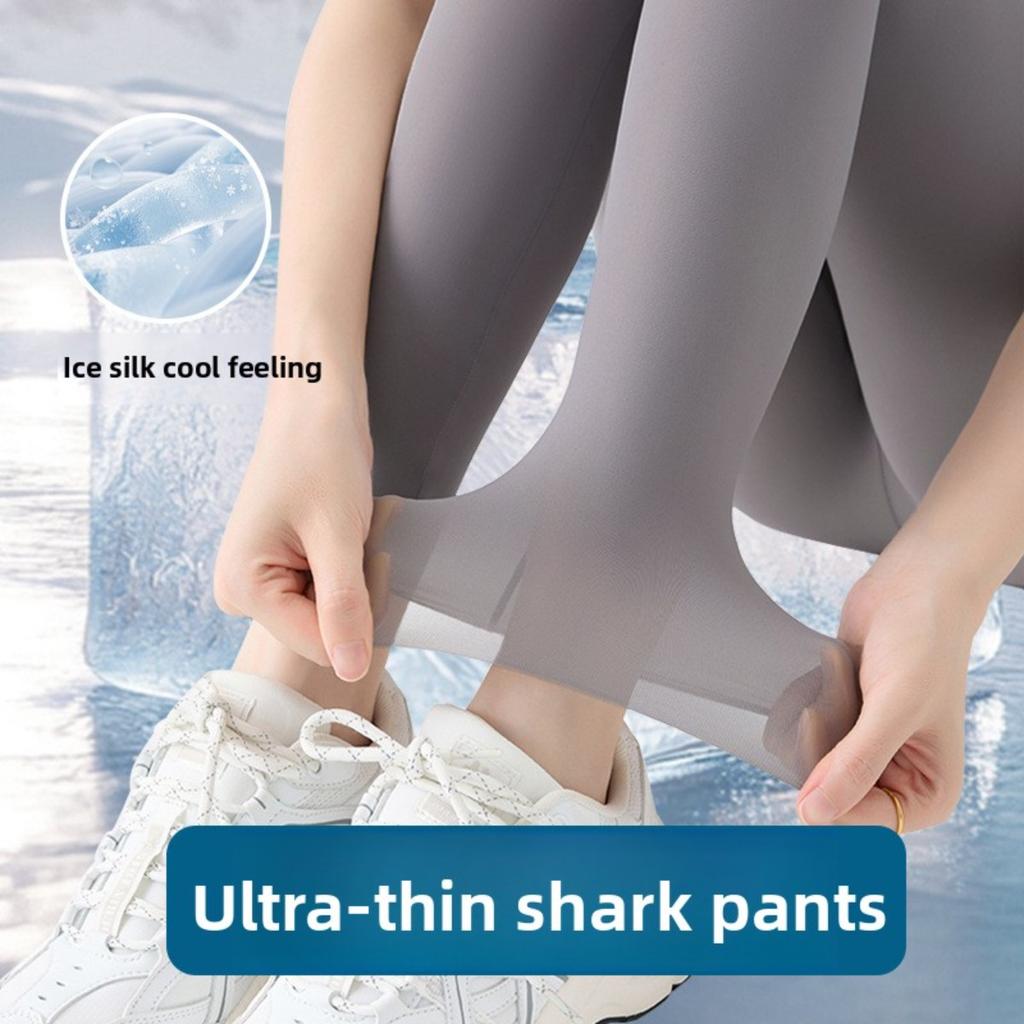 Ultratenké a chladivé legíny se super strečem, prodyšné, odvádějící vlhkost, kalhoty na běhání, fitness a jógu