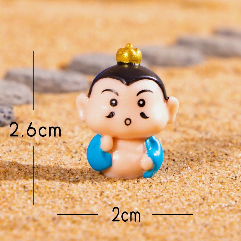 Micro-landscape Journey To The West, Cute Resin Doll, Cartoon Sun Wukong Car Model Decorative Item