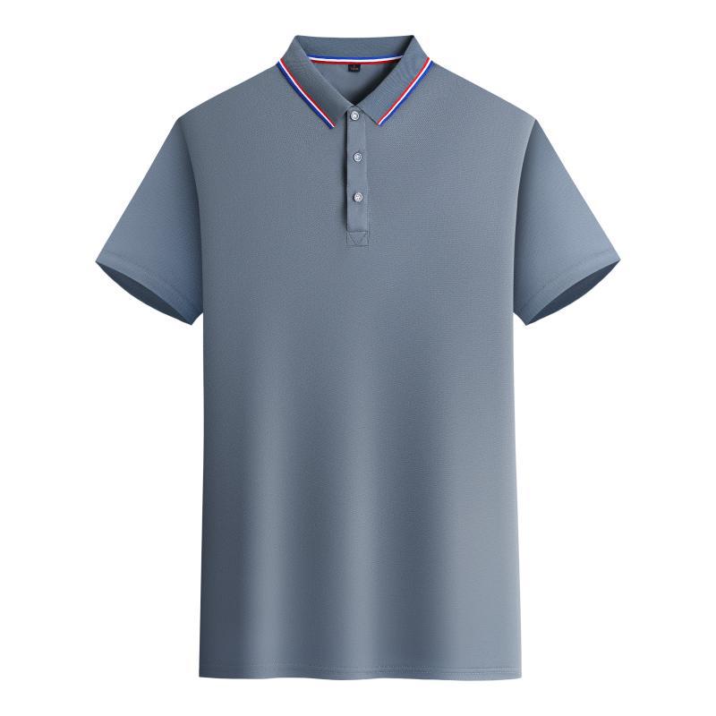 Summer Short Sleeved Polo Shirt Collar Short Sleeves Casual Fashionable Comfortable Solid Color Simple Men's Women's Polo Shirt