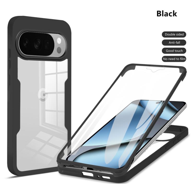 360 Full Body Screen Protector Transparent Case for Google Pixel 10 9 Pro XL / 10 9 Pro / Pixel 10 9 Shockproof Phone Cover