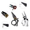 Fishing Pliers with Safety Lock Fishing Multitool Aluminum Pliers Multifunction Braided Fishing Line Cutter Rings Opener