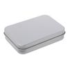Small Metal Tin Silver Storage Box Case Organizer For Money Coin Candy Key
