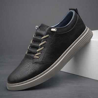 Men's Large Size Cowhide Leather Slip-on Shoes - Casual and Business Formal Wear