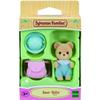 SYLVANIAN FAMILIES - Bébé Ours - Mini-univers - Mixte - Avec Chapeau et Sac