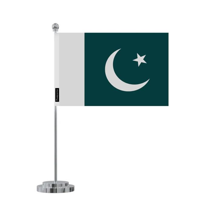 Drapeau Bureau Pakistan En 14 X 21 Cm