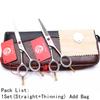 1Pair 5.5" 15.5cm Stainless Normal Scissors Thinning Shears Professional Pet Scissors Animal Shears Dogs Grooming Scissors Z1012