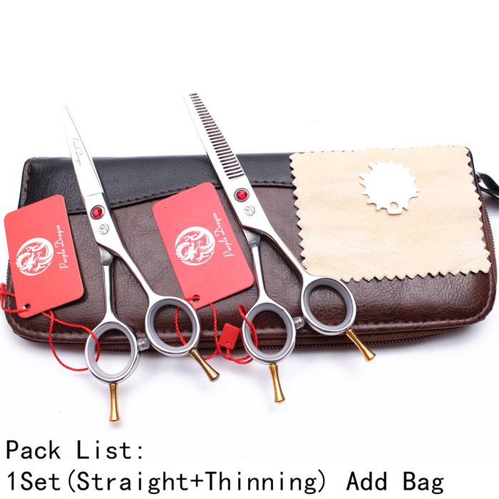 1Pair 5.5" 15.5cm Stainless Normal Scissors Thinning Shears Professional Pet Scissors Animal Shears Dogs Grooming Scissors Z1012