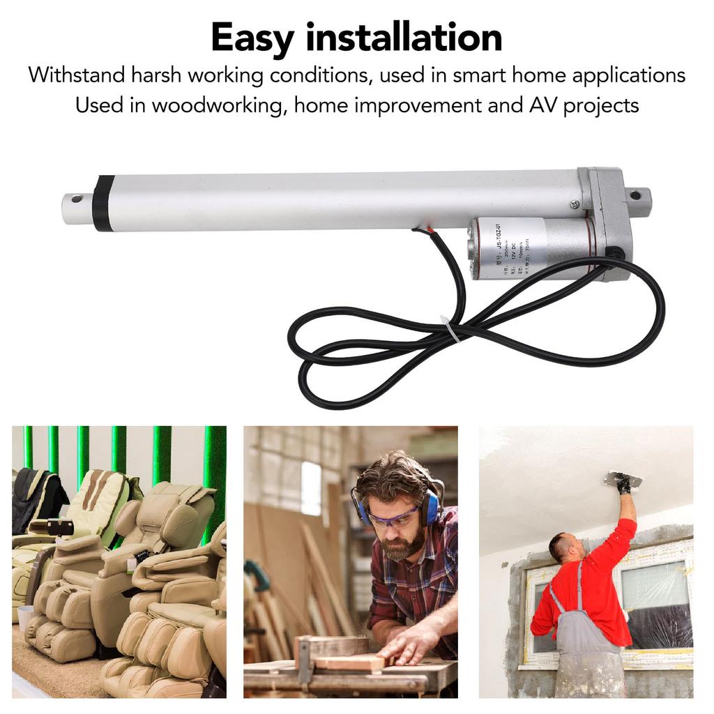 Mini Linear Electric Actuator 750N 250mm 12V for Motor Motion Outdoor Agriculture Track Robotics