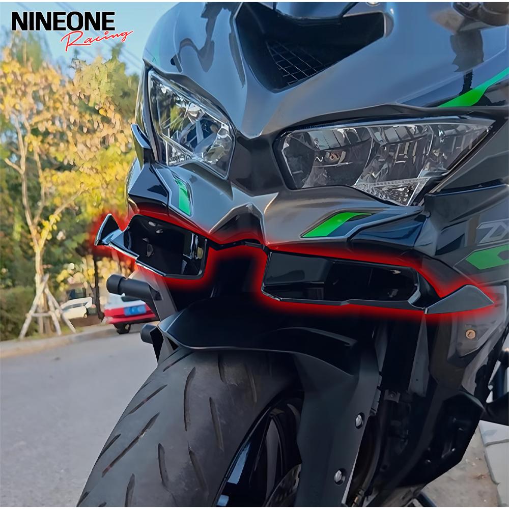 Beak Nose Cone Front Under Nose Fairing Lower Winglets Wing Extension Cover Cowl Fit For KAWASAKI ZX 25R ZX 4R 4RR 2021-2025 ABS