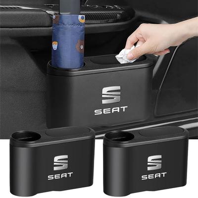 Trash Can Auto Emblem Garbage Box Bin Storage Car Accessories For Leon Ibiza Alhambra Arosa Tolendo Exeo Mk2 Mk3 Ateca Altea FR