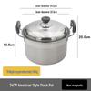 American Style Tall Stainless Steel Thickened Soup Pot, Large Capacity Stew Pot for Home