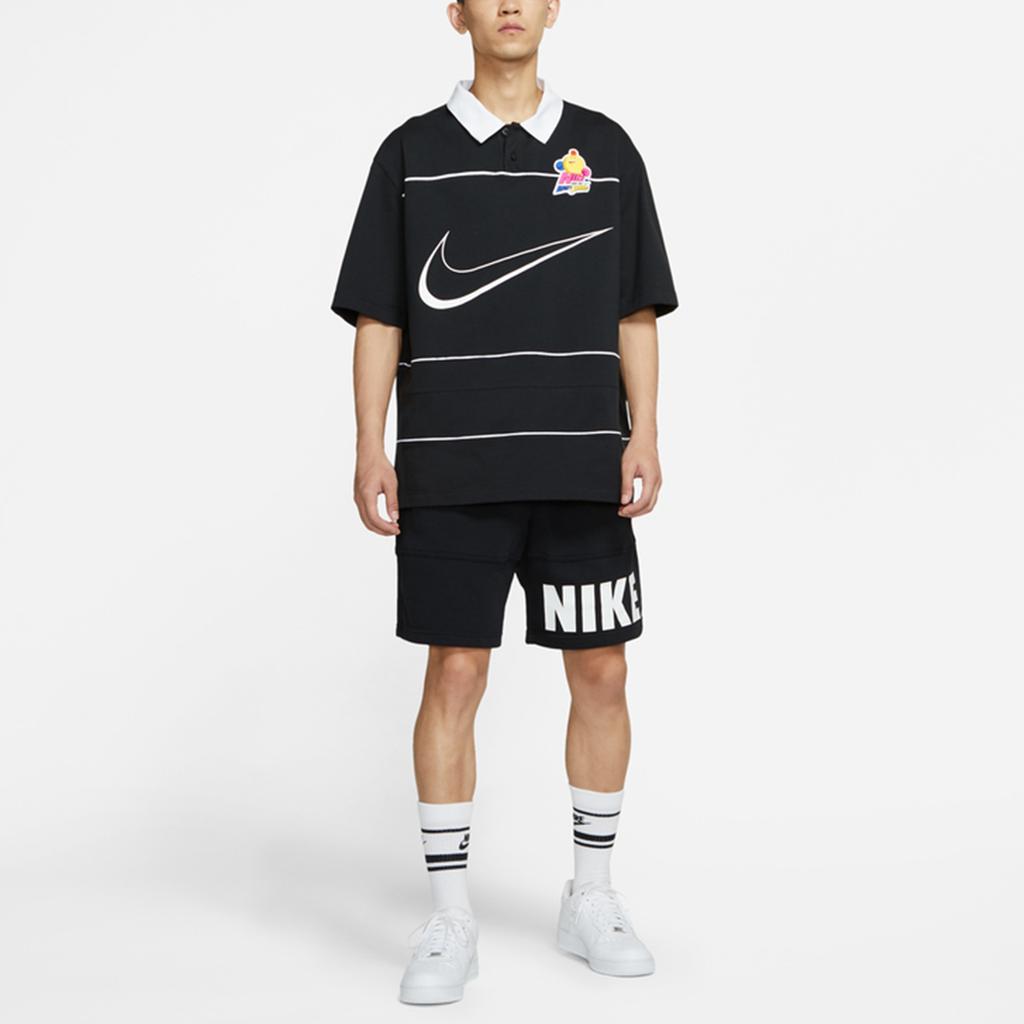 Nike Colorblock Casual Sport Polo Shirt Men Tops Black DM7918-010