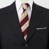 [Ojie] Men's Tie, SilkCotton Blend, Regular Tie, Yamanashi Tie, Mogador Regimental, Made In Japan, Business, Stylish