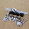 Aluminum alloy sliding door Hook lock, Stealth lock,Cross key, For Wooden door,Framed glass door,strong, durable,Door hardware