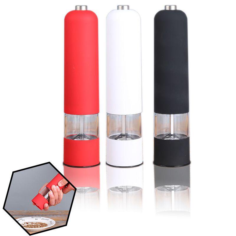 Electric Pepper Grinder Salt Spice Herbal Containers Easy Clean Home Kitchen