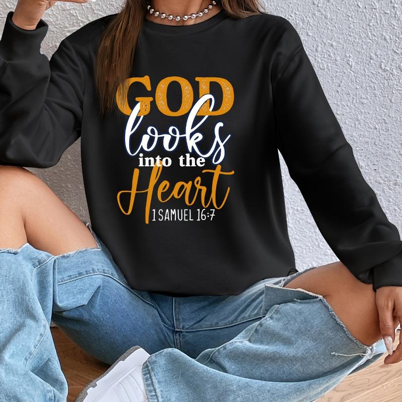 Oversized Printed Crew Neck Sweatshirt for Women, Slouchy & Trendy, Perfect for Lazy Weekends S