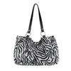 Stylish Black Shoulder Tote Bag For Everyday Use With Unique Street Style Appeal