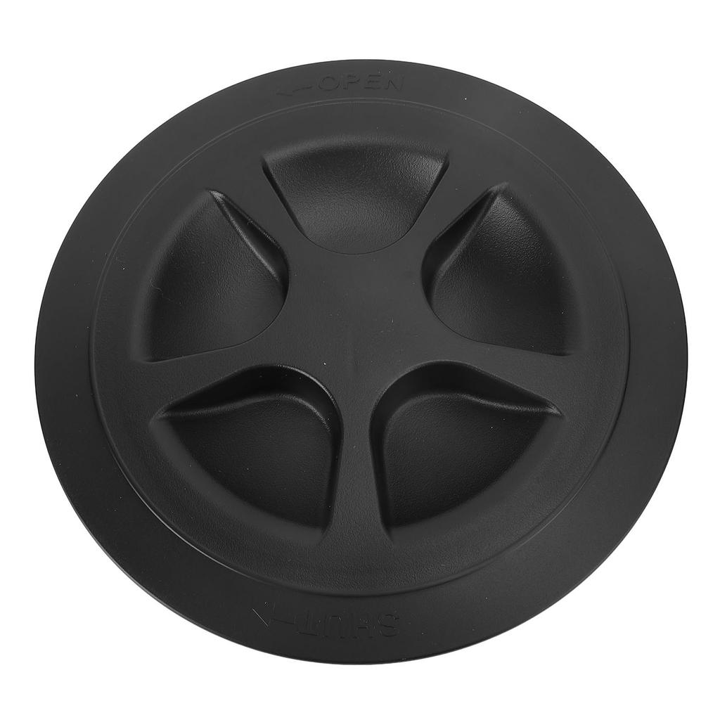 6 Inch Boat Deck Plate Round Circular Type Inspection Deck Plate Lid Detachable Cover for Marine Yacht Kayak Black