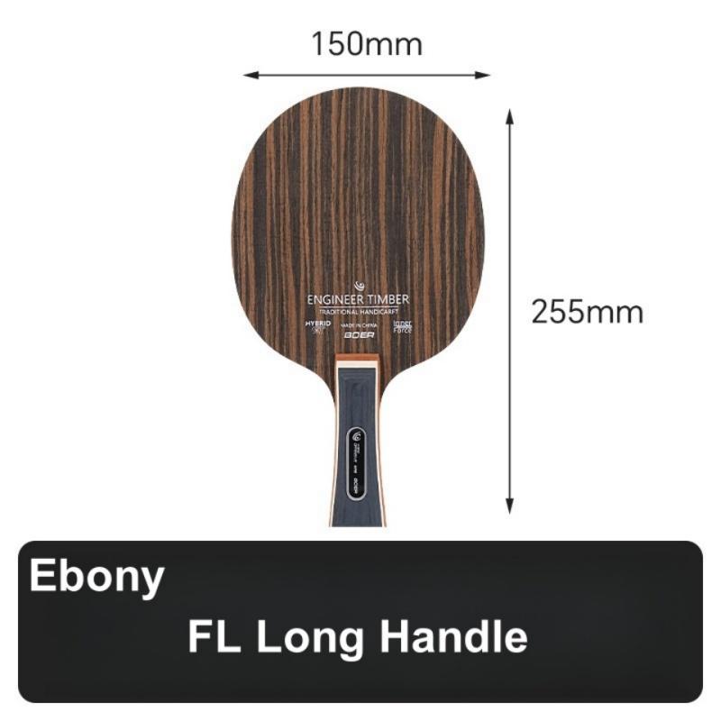 1Pc Ebony Rosewood Cassia Senna 5-Ply Table Tennis Blade Ping Pong Racket Fl Cs Handle