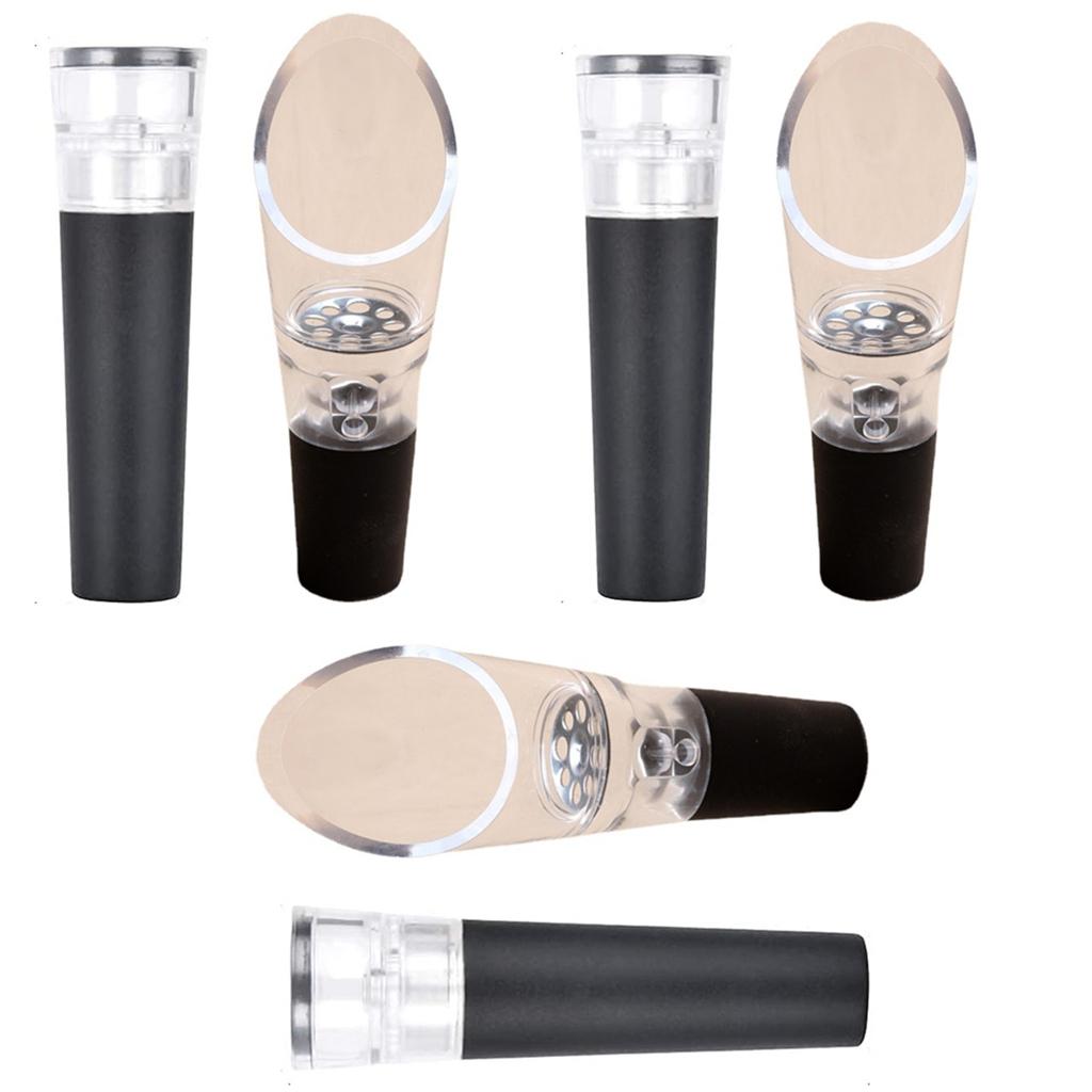 Vaccum Wine Bottle Stopper Fresh Wine  Aerator Wine Bottle Foil Cutter Wine Opener  In Box for Wine Accessories Home Bar Tools