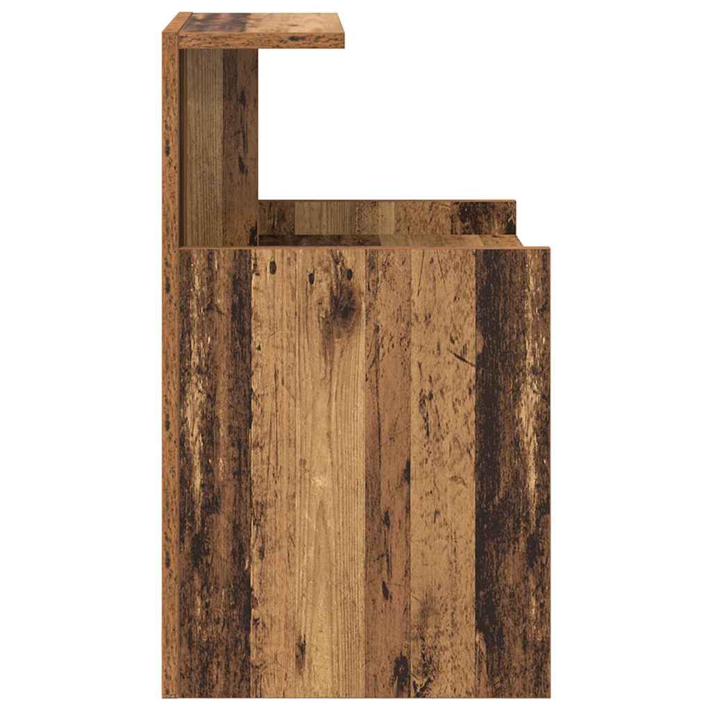 Nightstand 2 pcs Reclaimed Wood Look 40 x 35 x 60 cm Engineered Wood
