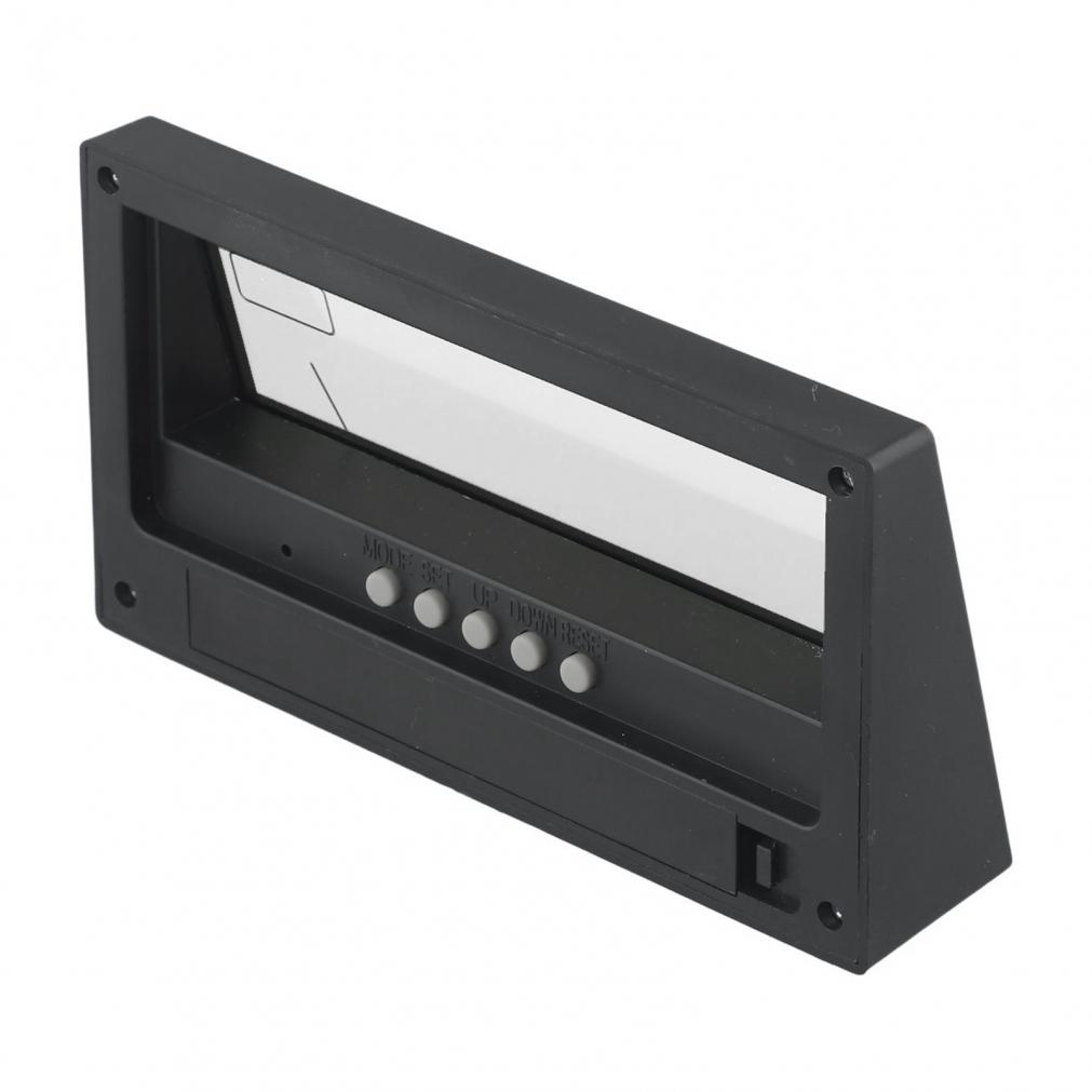 Black Alarm Clock Home Humidity Indoor Temperature LCD Screen