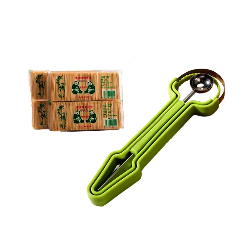 

Stainless Steel 3-in-1 Fruit Divider & Ball Scooper Carving, Scooping, Deseeding