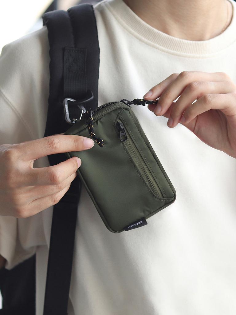 Egarden Traveler Wallet Daily Nylon Card Coin Purse - Khaki