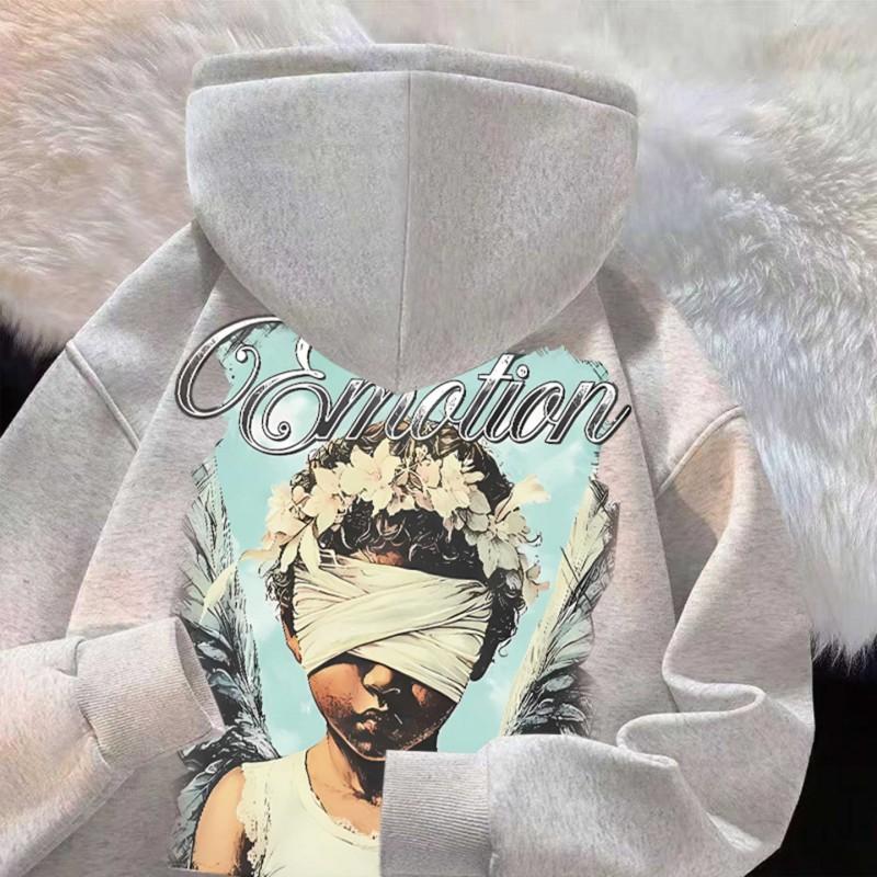 Oversized Hooded Sweatshirt Men Women -